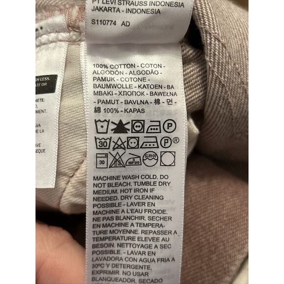 Levis Womens Sz 28 Lavender Crop Barrel Loose Fit Jeans Japan Made & Crafted NWT - Picture 5 of 7